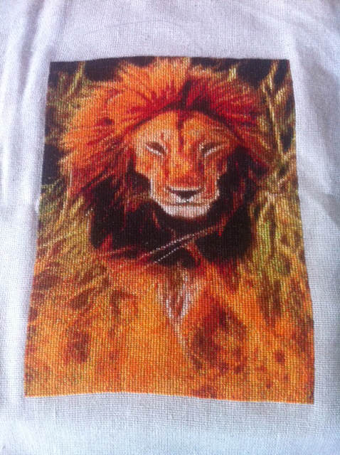 Lion Glow Stitched - Diane Frith