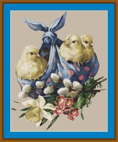 Easter Chick Cross Stitch