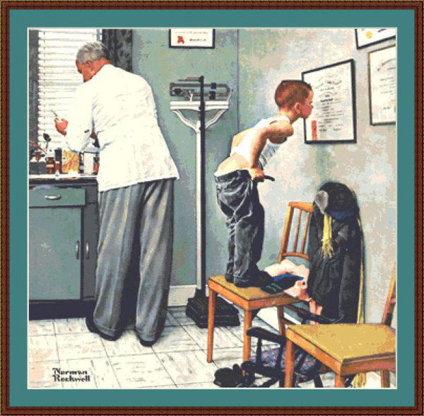 before the shot by Norman Rockwell 0 The Saturday Evening Post